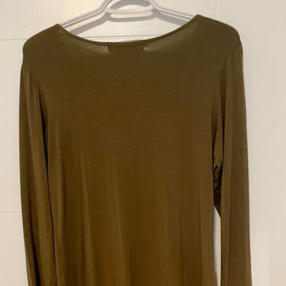 Olive Green Workhall Dress - Picture 3 of 4